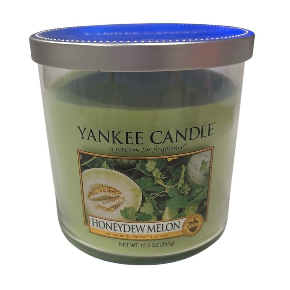 RARE!  Yankee Candle Honeydew Melon Scent. NEW.  12.5 oz jar.